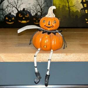 Transpac Imports Vintage Pumpkin Peeps 6 x 4.5 Resin Shelf Sitter